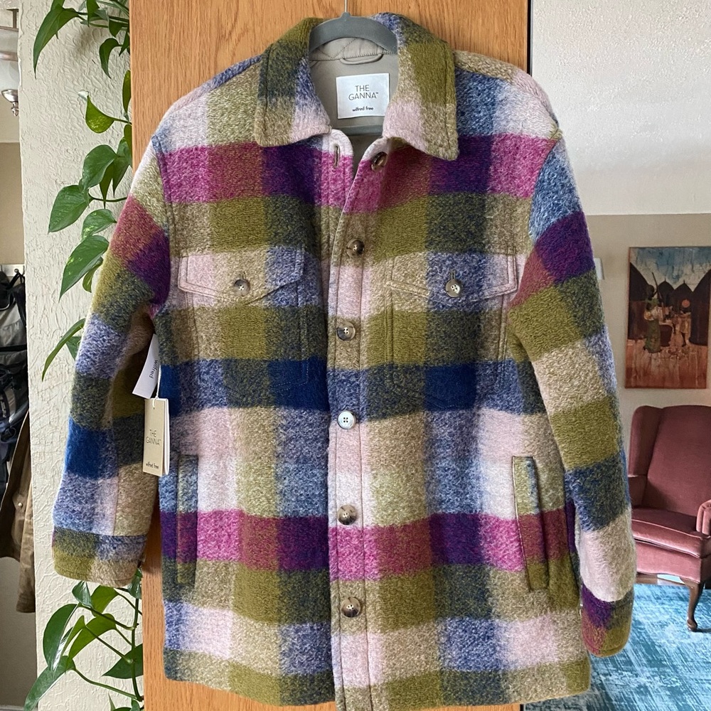 NEW Wilfred Ganna Plaid Jacket